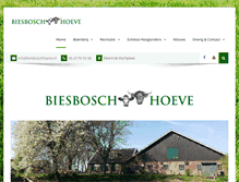 Tablet Screenshot of biesboschhoeve.nl